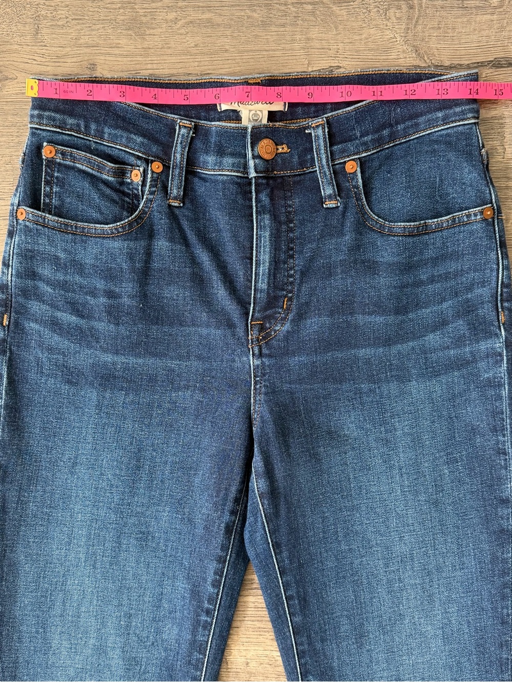 Madewell Kick Out Crop Jeans Womens Size 27 Blue Mid Rise Casual Flare Denim - Picture 11 of 16